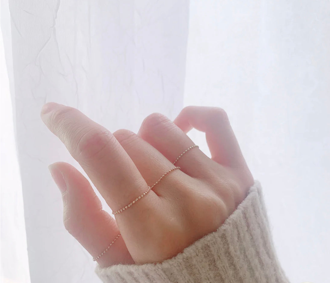 14K Soft Ring, Minimalist Ring