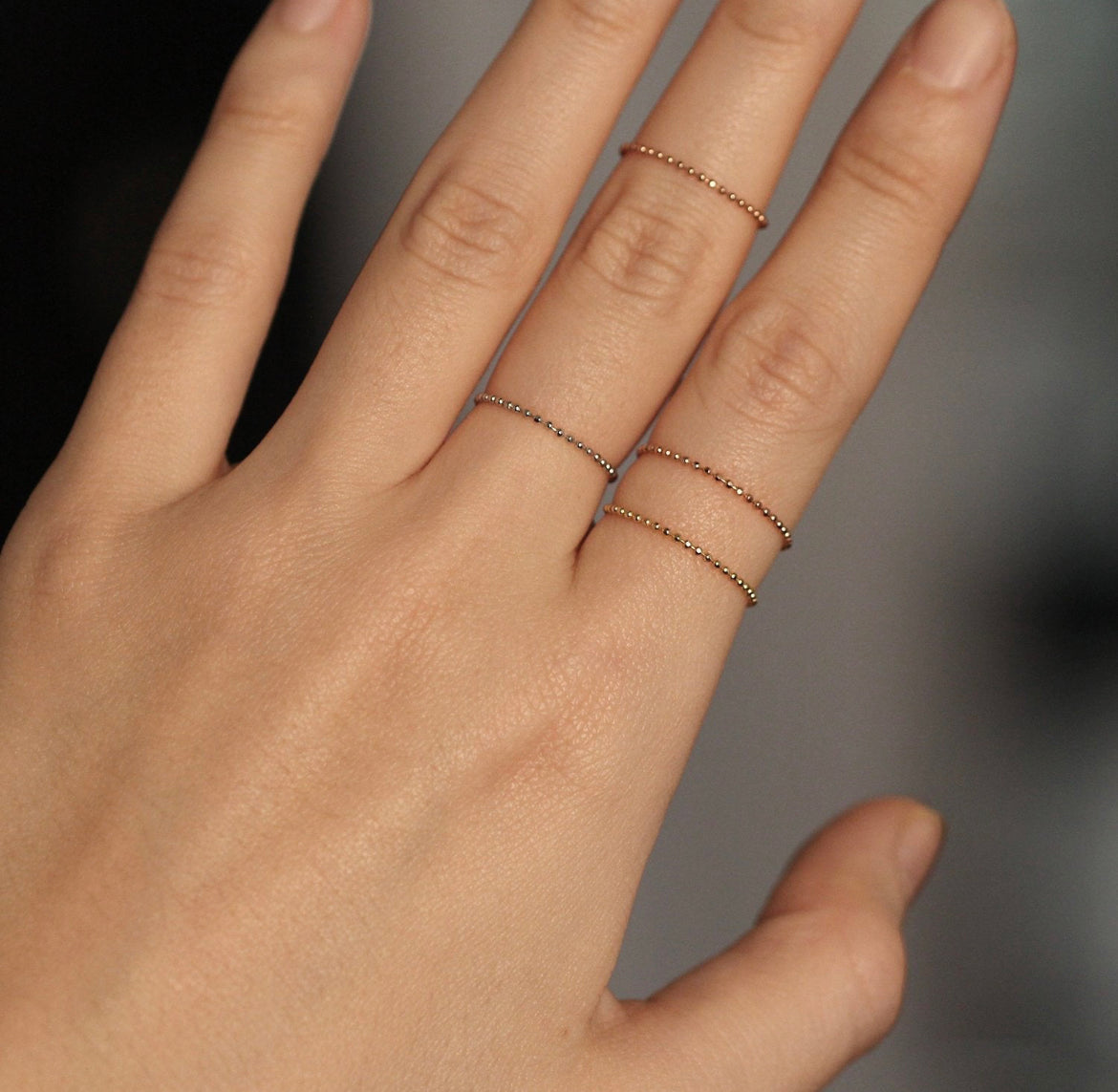 14K Soft Ring, Minimalist Ring