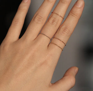 14K Soft Ring, Minimalist Ring