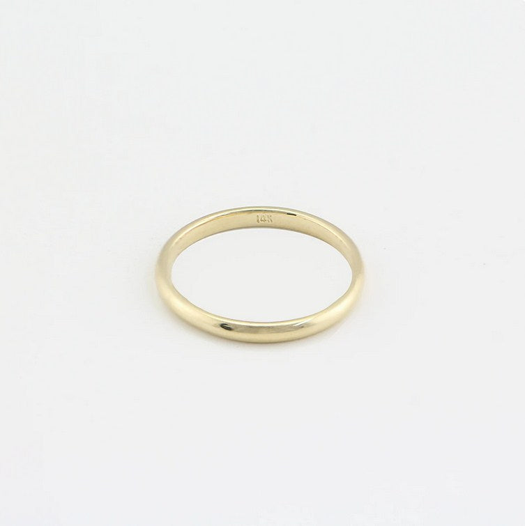 14k Gold Wedding Band 2mm / 3mm / 4mm Band