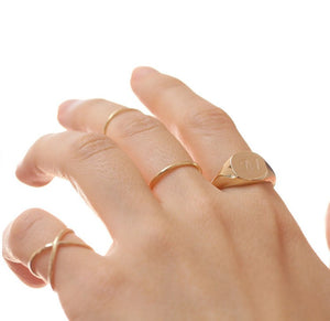 14K Criss Cross Ring, X Ring